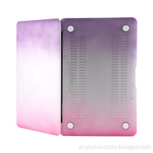 New&Hot rainbow spray color hard case for Macbook 11.6" air case with free gift case cover